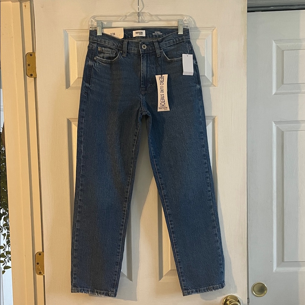 Kensie Jeans High Rise Straight Jeans